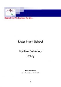 thumbnail of Positve Behaviour Policy 2021