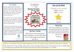 thumbnail of Reception Newsletter 13th May 22
