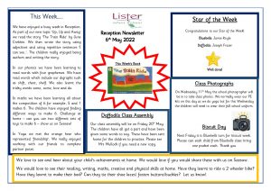 thumbnail of Reception Newsletter 6th May 22