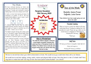 thumbnail of Reception Newsletter 10th Feb 23