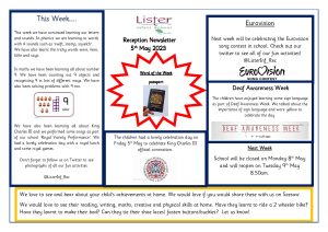thumbnail of Reception Newsletter 5th May 23
