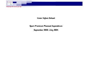 thumbnail of Sport Premium Planned Expenditure 2023 2024