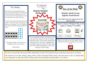 thumbnail of Reception Newsletter 3rd May 24