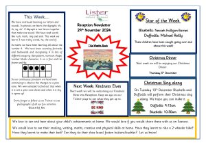 thumbnail of Reception Newsletter 29th Nov 24