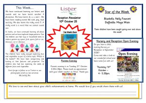 thumbnail of Reception Newsletter 10th Oct 25