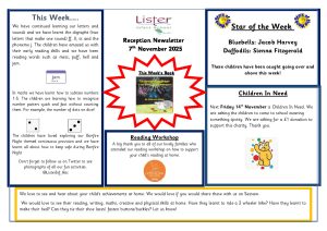 thumbnail of Reception Newsletter 7th Nov 25