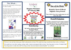 thumbnail of Reception Newsletter 27th Feb 26