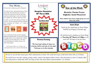 thumbnail of Reception Newsletter 20th Mar 26