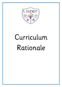 thumbnail of Curriculum Rationale
