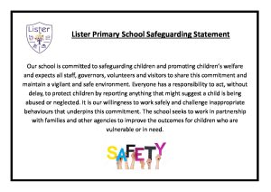 thumbnail of Lister Safeguarding Statement Website