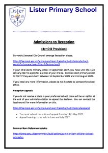 thumbnail of admissions to Reception 2027 final